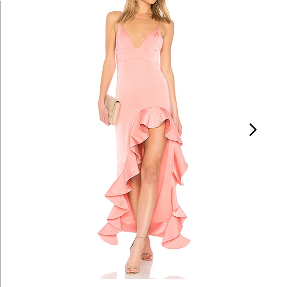 Lovers + Friends Ahamani Gown in light pink xxs